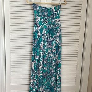 Lilly strapless maxi